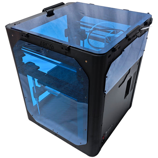 Bambu Lab P1P ARC Enclosure blue - improved 4mm version!